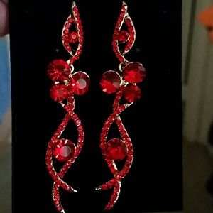 RED EARRINGS. FUN.